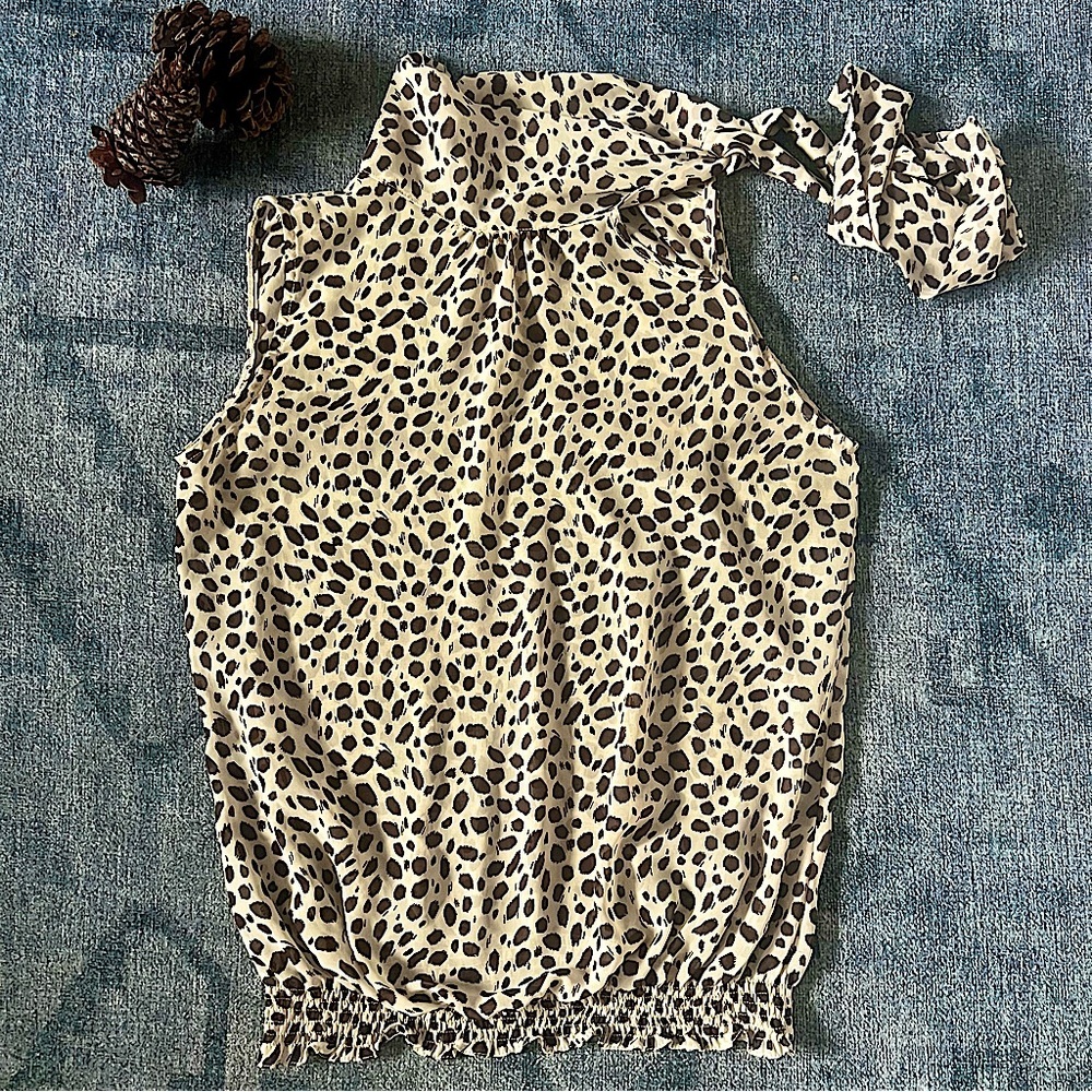 Koton Leopard Print Sleeveless Top